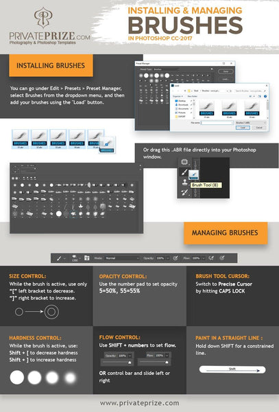 How to install and manage brushes in Photoshop cc-2017