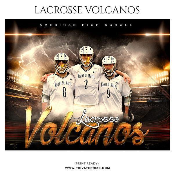 4 best Lacrosse Sports Photography Photoshop Template