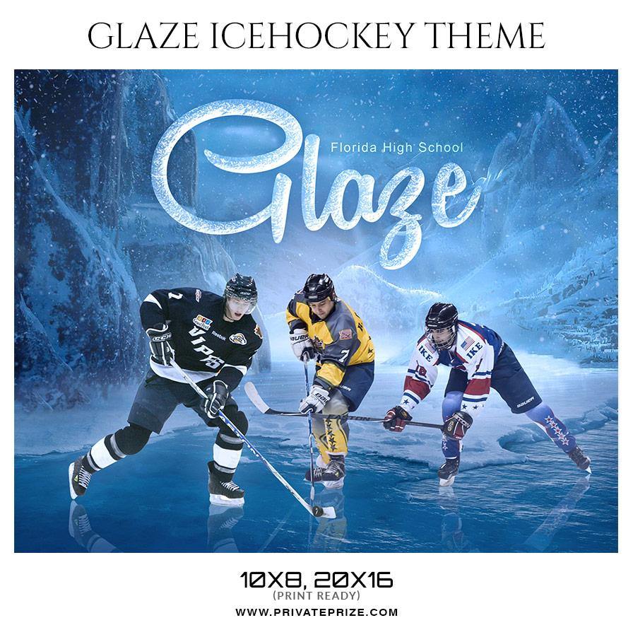 Buy Glaze - Ice Hockey Themed Sports Photography Template Online Privateprize Photography Photoshop templates