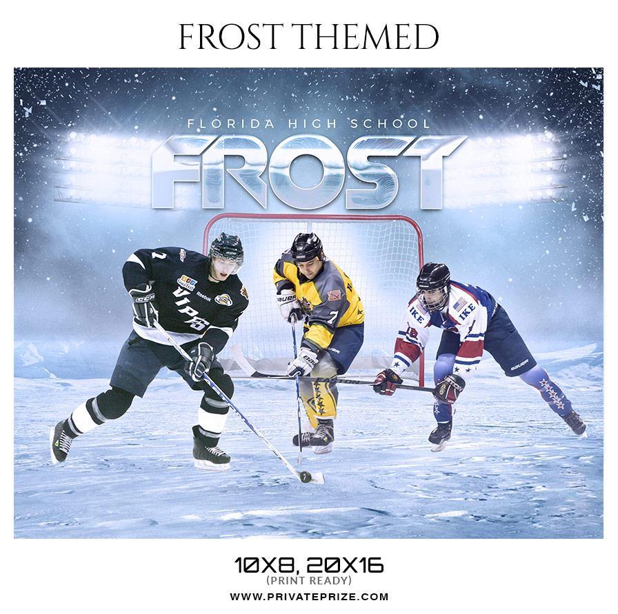Buy Frost - Ice Hockey Themed Sports Photography Template Online Privateprize Photography Photoshop templates