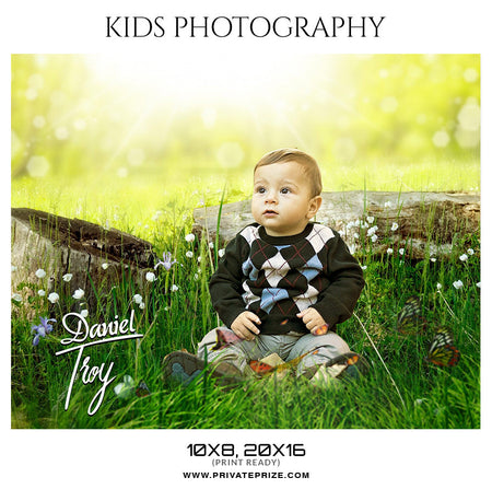 Daniel Troy - Kids Photography Template - Photography Photoshop Template