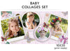 Baby Collage Set - Baby Love - Photography Photoshop Template