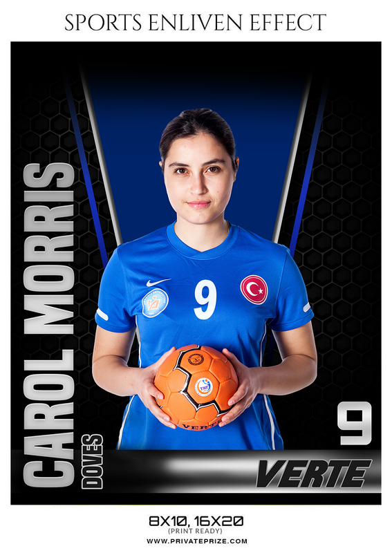 Carol Morris Soccer Sports Enliven Effect Photography Template