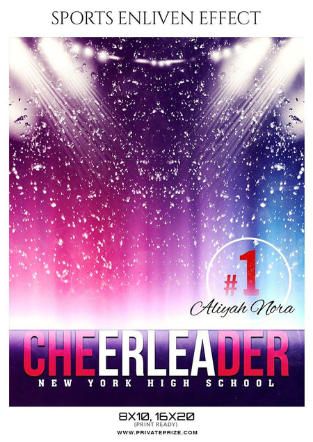 Aliyah Nora - Cheerleader Sports Photography Template - PrivatePrize - Photography Templates