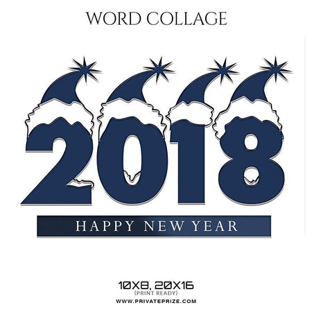 2018  - Word Collage - PrivatePrize - Photography Templates