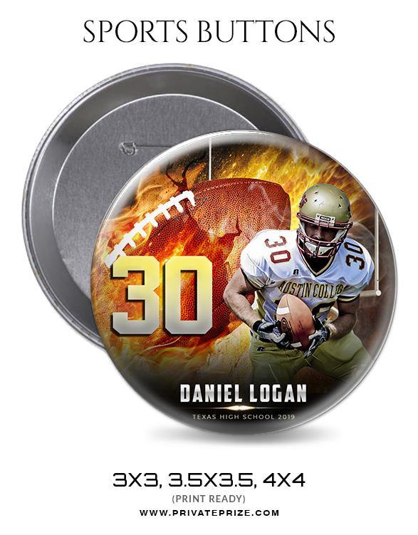 football helmet buttons Daniel Logan
