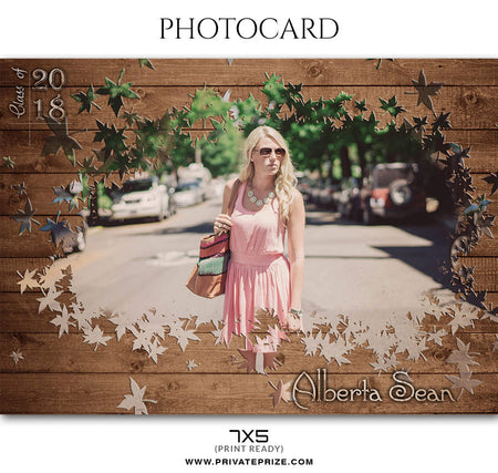 ALBERTA SEAN - PHOTO CARD - Photography Photoshop Template
