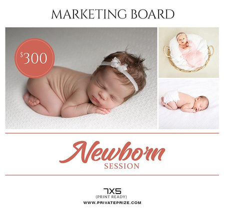 Newborn Session - Mini Session Flyer Template for Photographers - PrivatePrize - Photography Templates