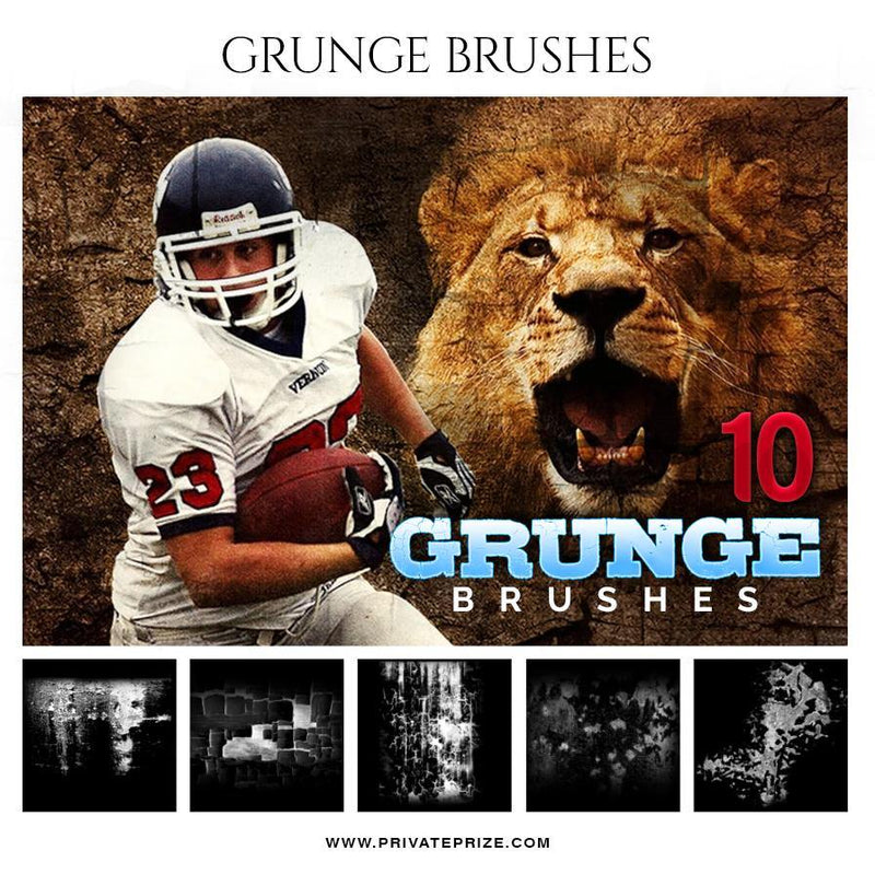 Grunge - Brushes - PrivatePrize - Photography Templates