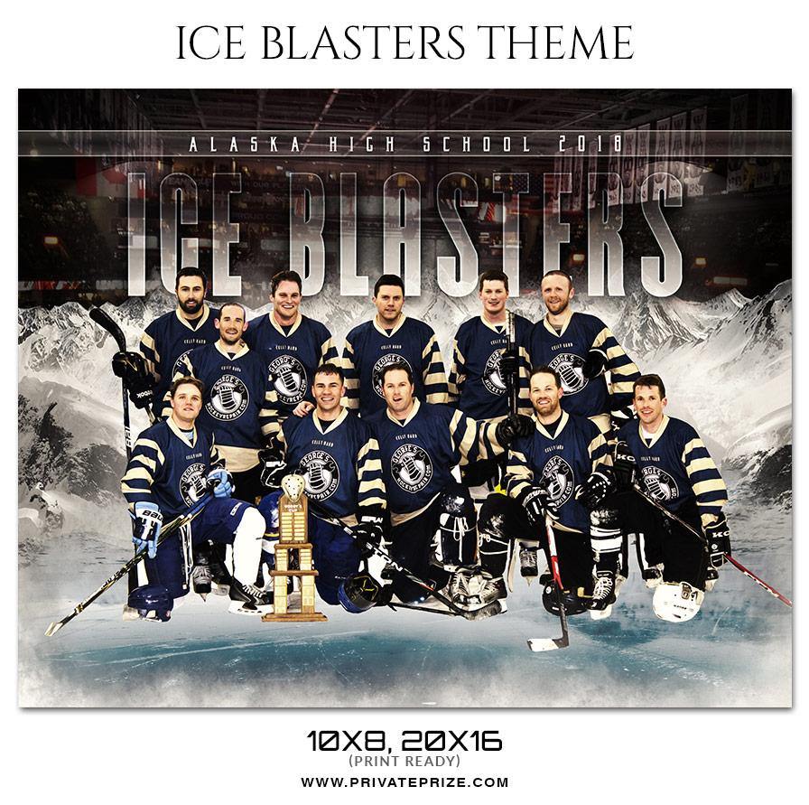 Buy Ice Blasters - Ice Hockey Themed Sports Photography Template Online Privateprize Photography Photoshop templates