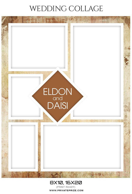 Eldon and Daisi - Wedding Collage - PrivatePrize - Photography Templates
