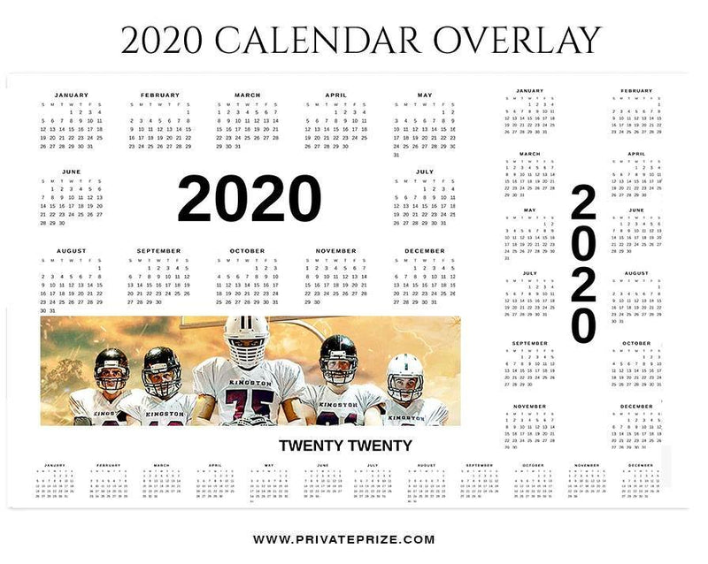 Calendar 2020 - PrivatePrize - Photography Templates