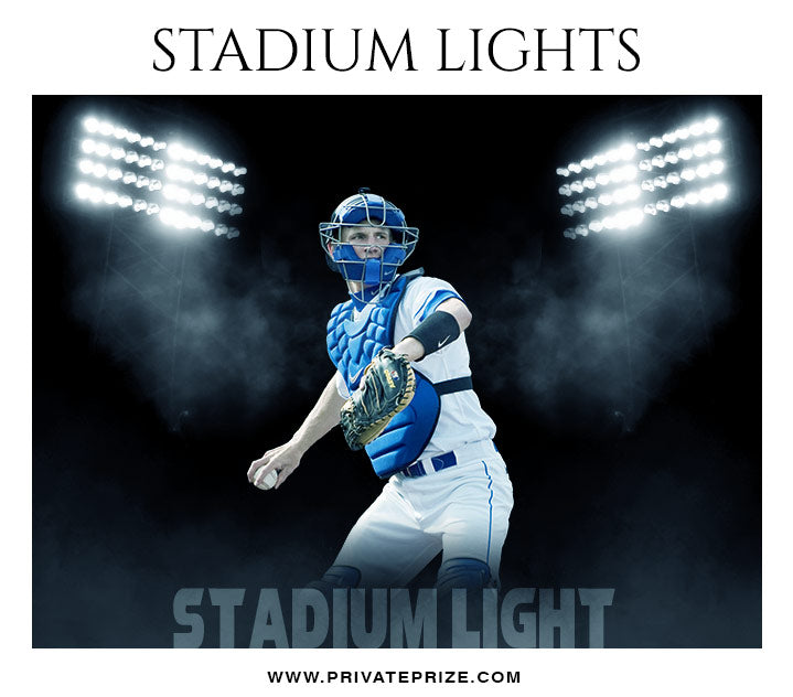 Stadium Light Overlays - Designer Pearls - Photography Photoshop Template