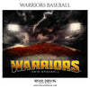 Warriors Baseball Themed-Photography Sports Template - Photography Photoshop Template