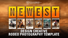 Design creative rodeo photography templates