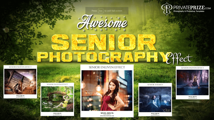 Awesome senior photography templates
