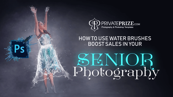 Easily learn how to use water dress brushes in photography templates