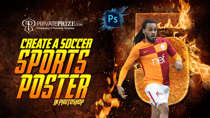 Tips to create a soccer sports poster in photoshop