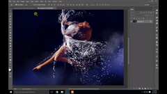 Water dress brush for senior photography in photoshop