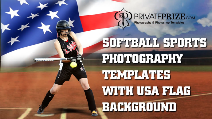 Create a unique template using USA flag background