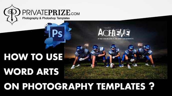How to use word art in sports photography by professional photographers.