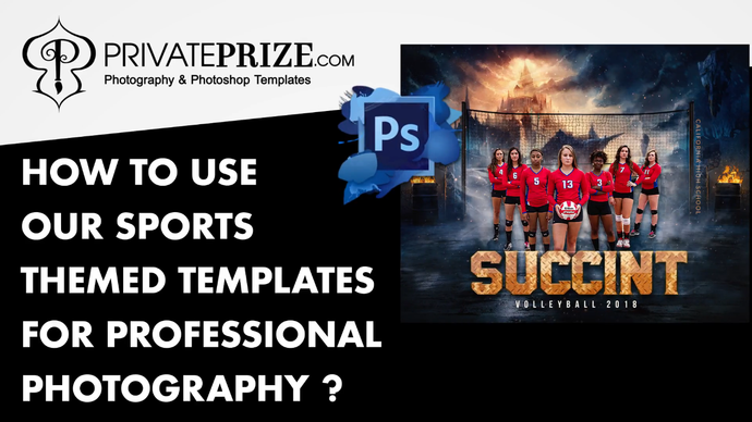 How to use our sports themed templates for professional photography