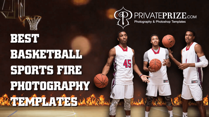 Basketball Fire sports Photography templates