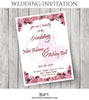 John and Ashley Wedding Invitation Card - Photography Photoshop Template