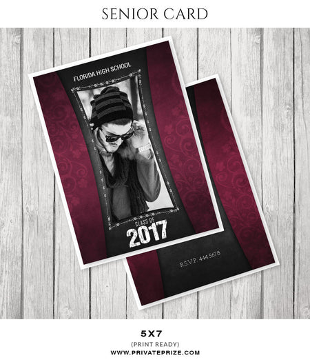 Jesus- Senior Photocard - Photography Photoshop Template