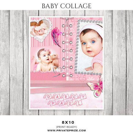 Baby Collage Set - Darcy Paul - Photography Photoshop Template