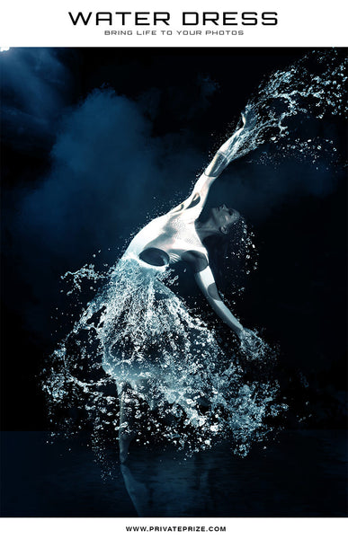 Water Dress Brush - Mermaid - Photography Photoshop Templates