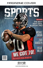 Football- Sports Photography Magazine Cover