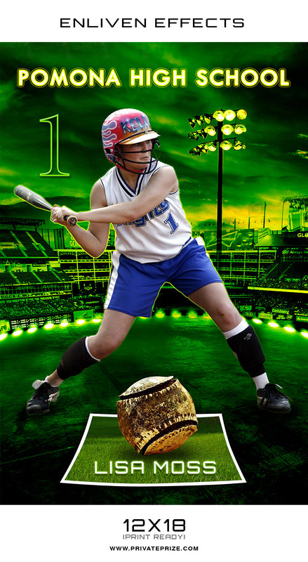 Pomona High School Sports - Enliven Effects - Photography Photoshop Template