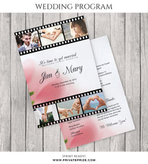 Jim & Mary Wedding Program