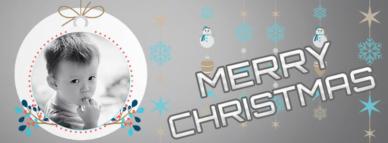 Christmas Ornaments Facebook Timeline Cover - Photography Photoshop Template