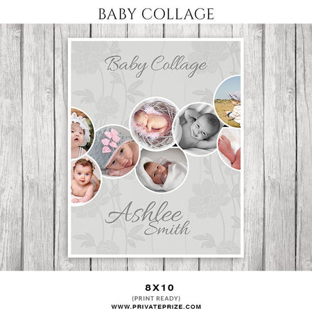 Baby Collage Set - Ashlee Smith - Photography Photoshop Template