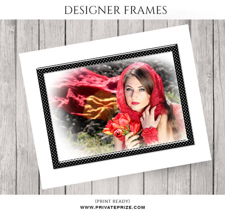 Polka Dots Frame - Embellish Overlay - Photography Photoshop Template