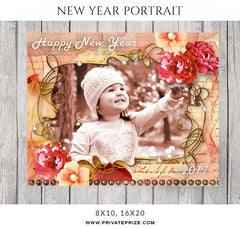 Floral Wish New Year Portrait