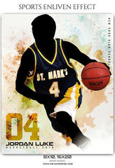 Jordan Luke - Basketball Sports Enliven Effects Photography Template