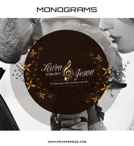 Leura&Jeson Love Monogram - Photography Photoshop Template