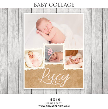 Baby Collage Set - Lucy Dale - Photography Photoshop Template