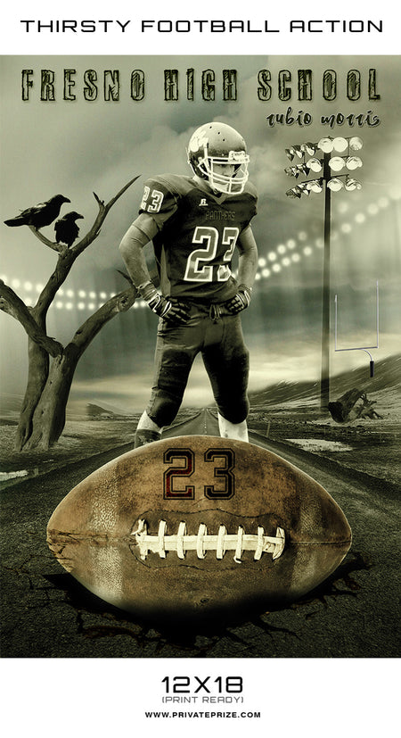 Thirsty For Action - Themed Sports Template - Photography Photoshop Template