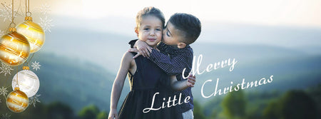 Merry Little Christmas Facebook Timeline Cover - Photography Photoshop Template