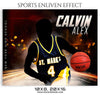 CALVIN ALEX-BASKETBALL- SPORTS ENLIVEN EFFECT - Photography Photoshop Template