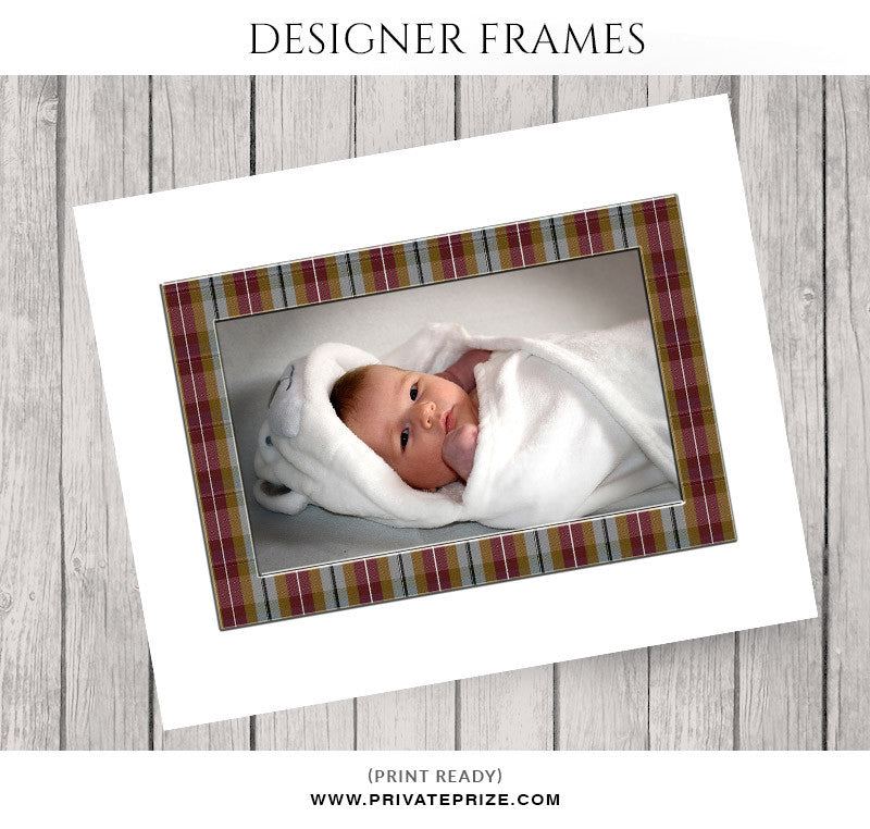 Checks Frame - Embellish Overlay - Photography Photoshop Template