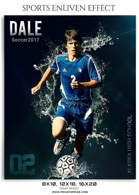 Dale-Soccer 2017- Sports Photography-Enliven Effects - Photography Photoshop Template