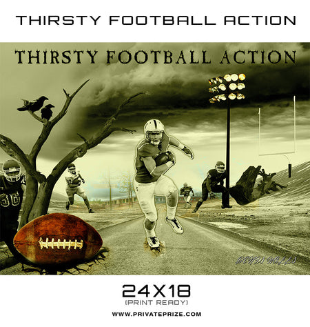 Thirsty For Action - Themed Sports Template - Photography Photoshop Template