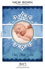 New Born Announcement Card - Photography Photoshop Template