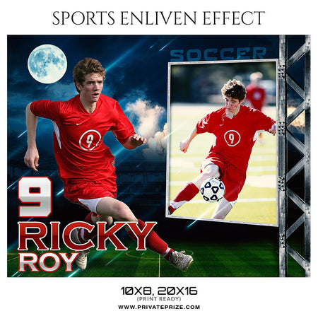 Ricky Roy Soccer-Sports Enliven Effect - Photography Photoshop Template