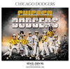 CHICAGO DODGERS Baseball Themed-Photography Sports Template - Photography Photoshop Template